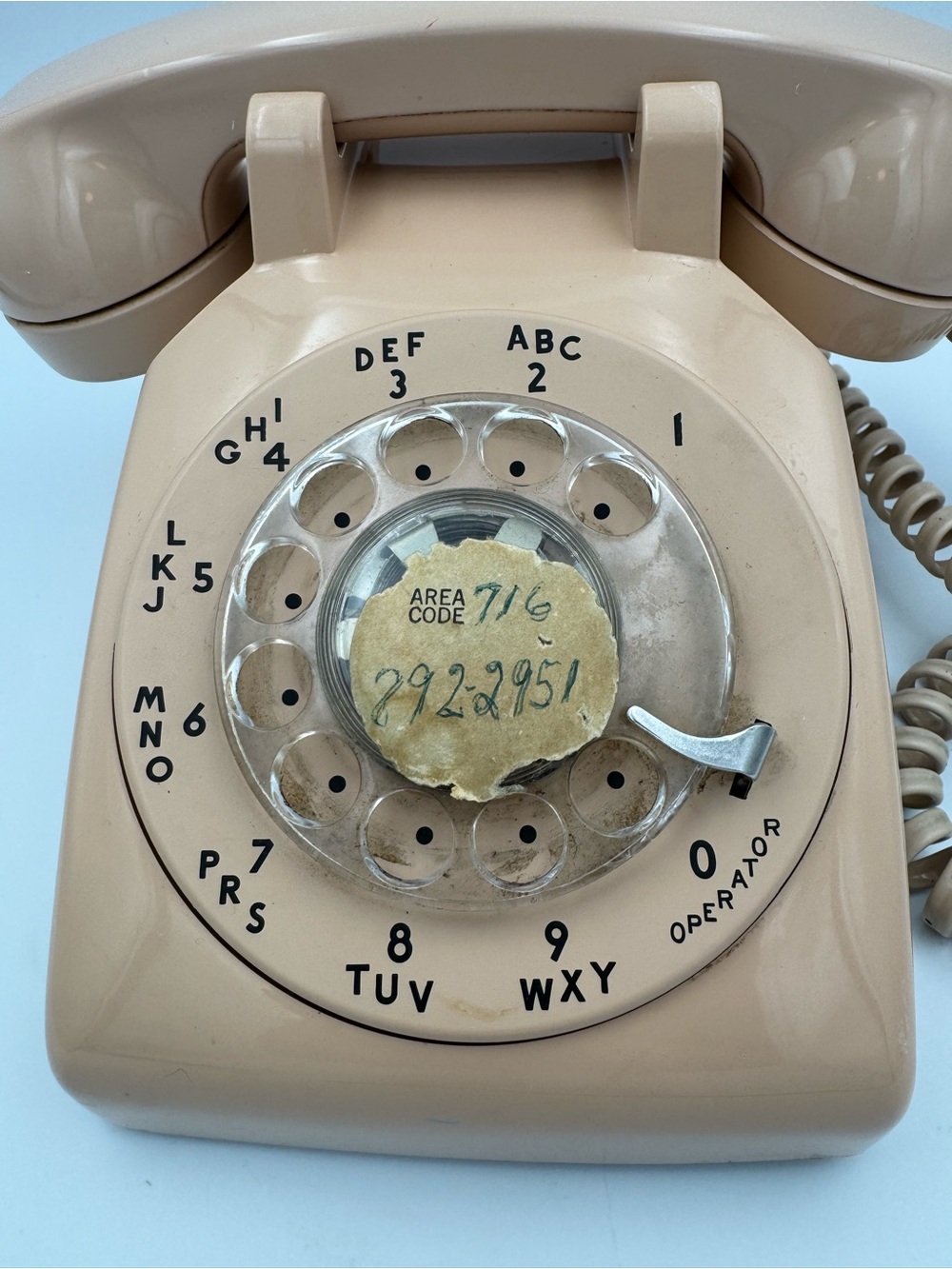Vintage Western Electric Bell System Model 500 Rotary Phone Beige Untested - Picture 3 of 15